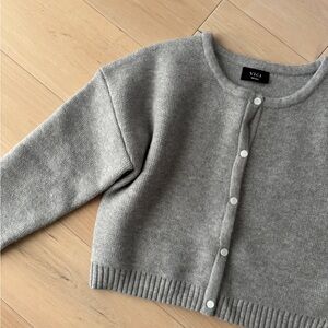 Vici Gray Cardigan Sweater Soft Knit